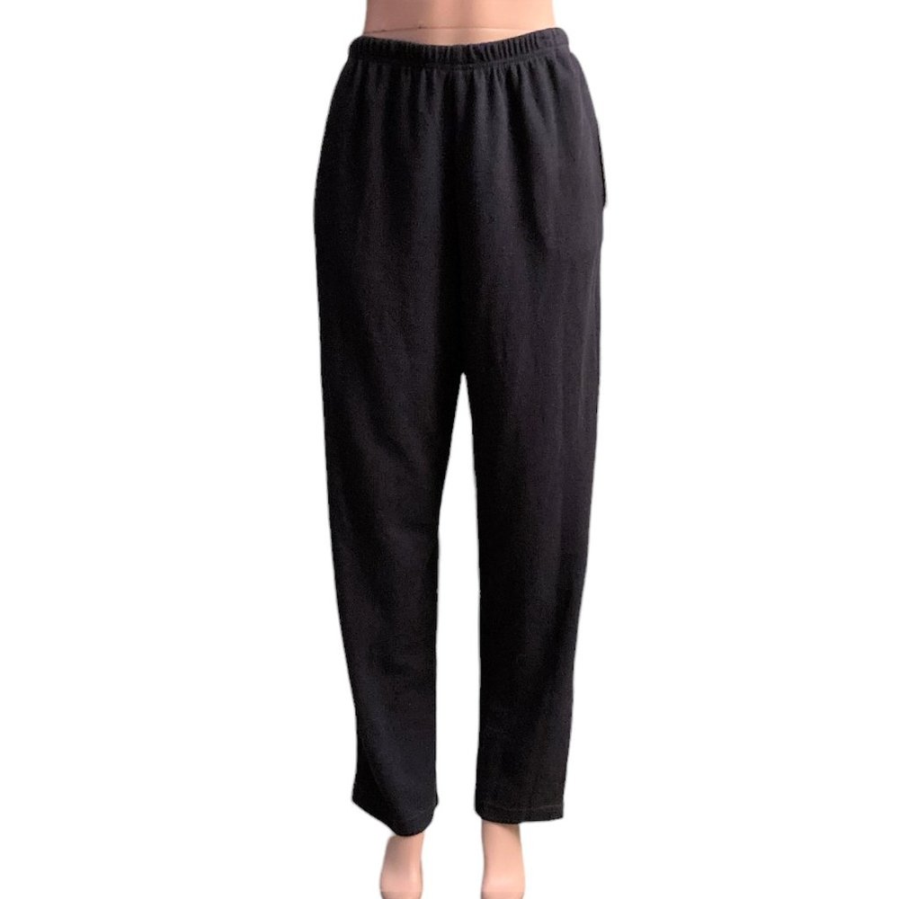 NWT Teddi Vintage 80s 90s Knit Pull On Pants Elastic Waist Blue Size M Medium